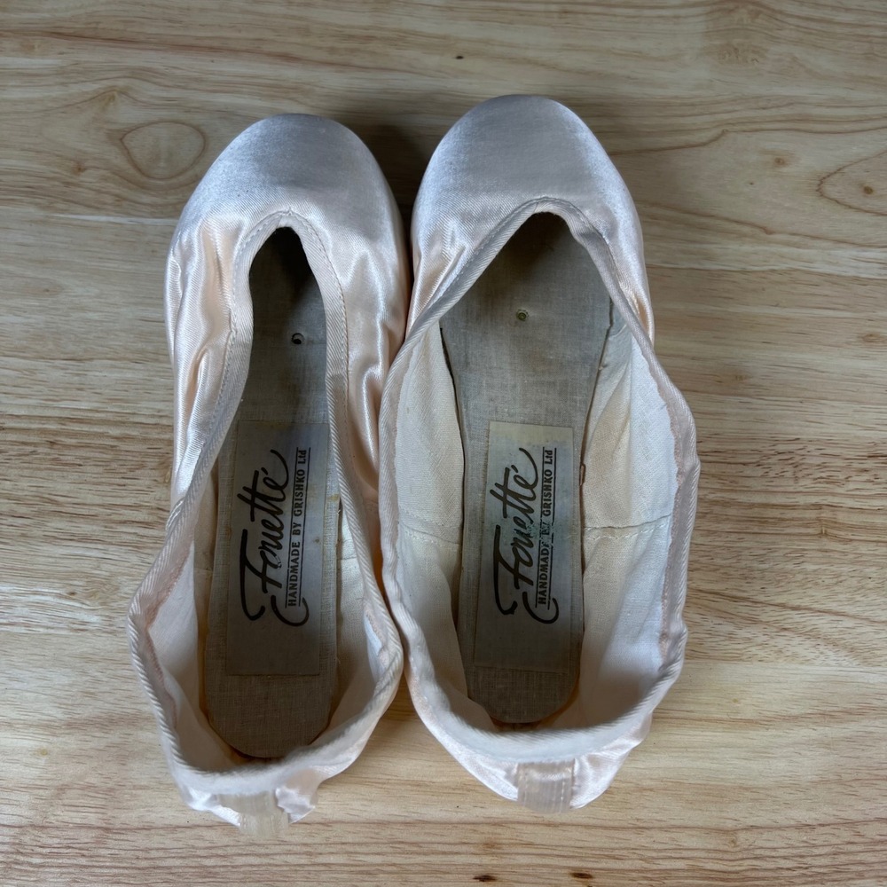 Grishko Fouette Pointe Shoes Pink Satin Handmade Ballet Size 6 X M Russia